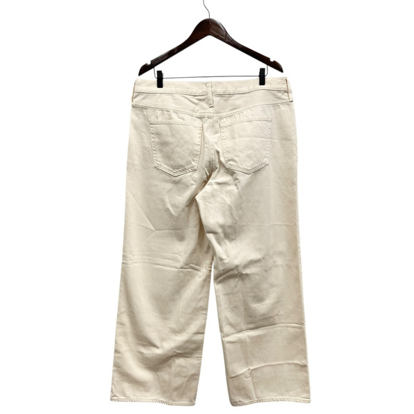 J.Crew Lower-rise Wide-leg 1984 Rigid Jean in Ecru Wash CD128 size 32 NWT - Picture 6 of 7